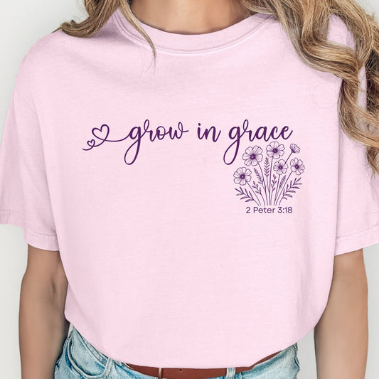 Grow in grace wildflower T-Shirt