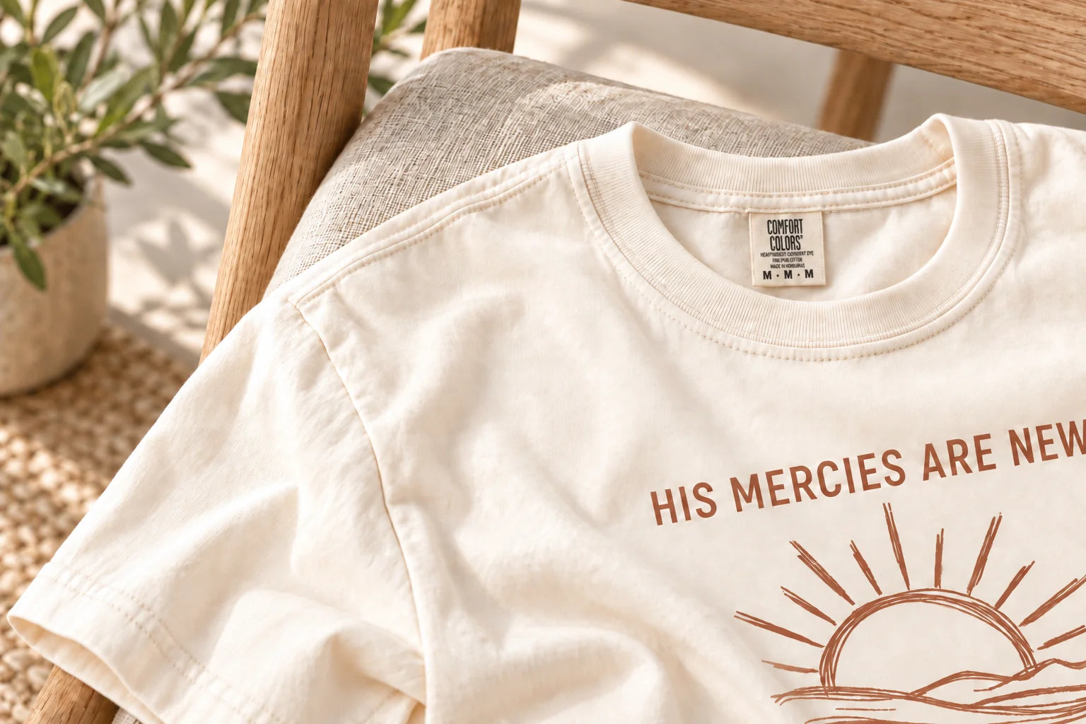 The soft garment-dyed texture and relaxed fit of an SWF product comfort tee