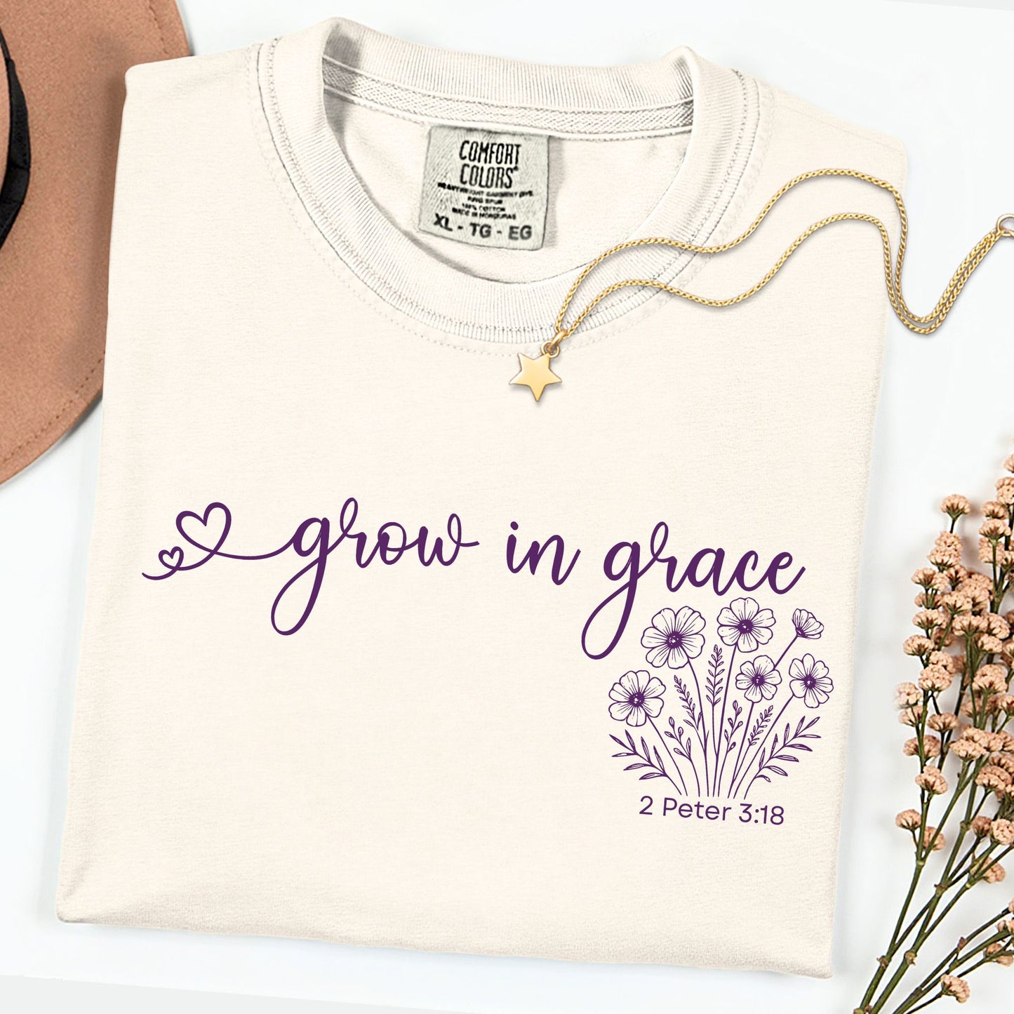 Grow in grace wildflower T-Shirt