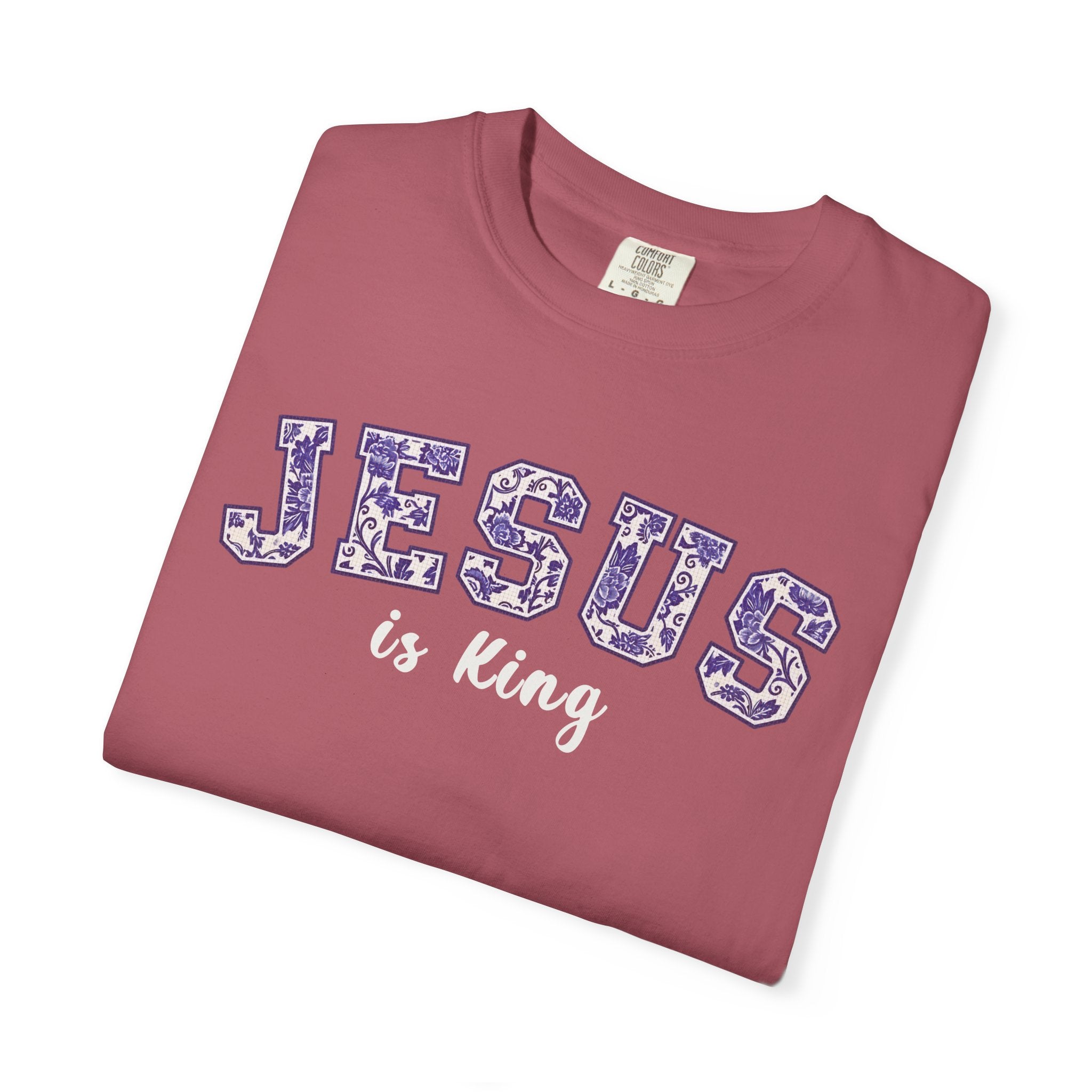 Jesus is King Floral T-Shirt