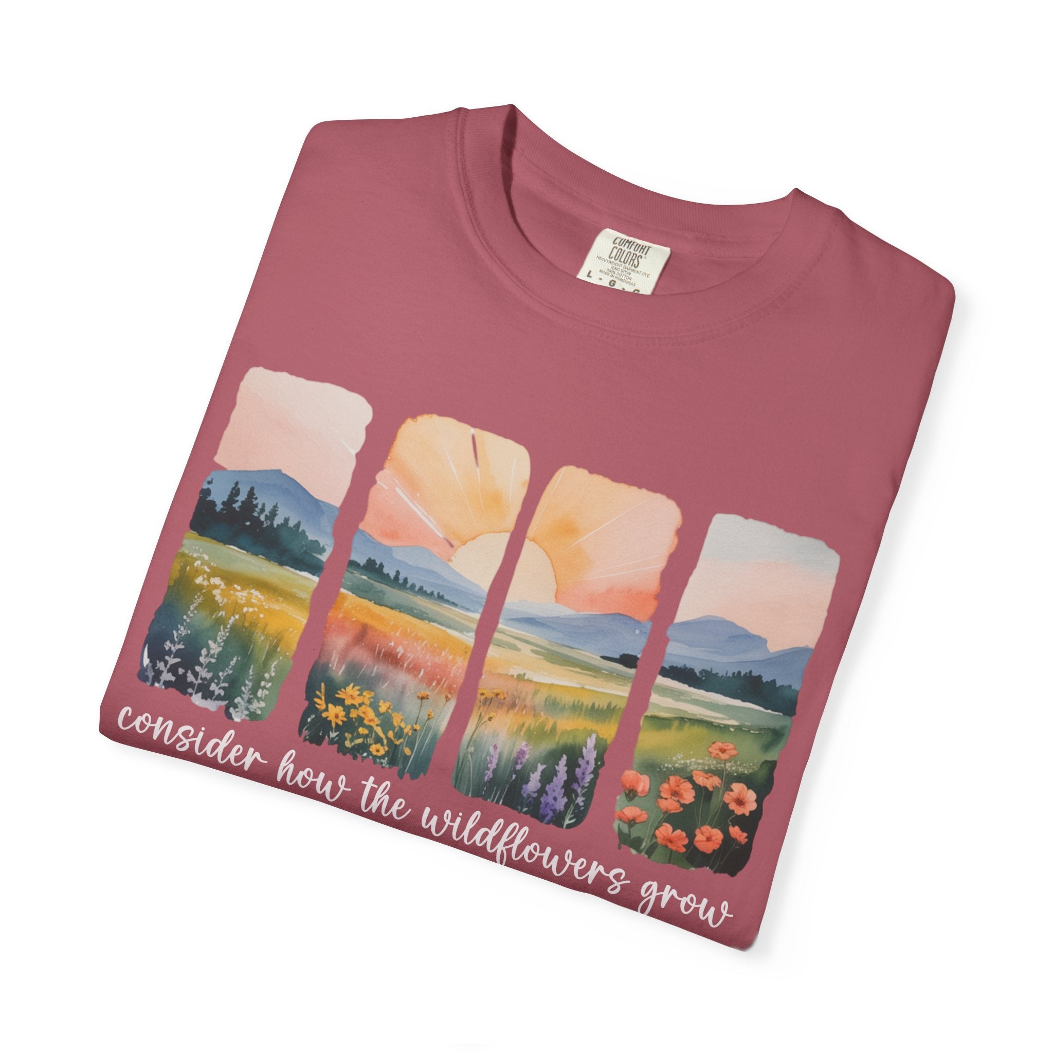 Consider the Wildflowers Watercolors T-Shirt