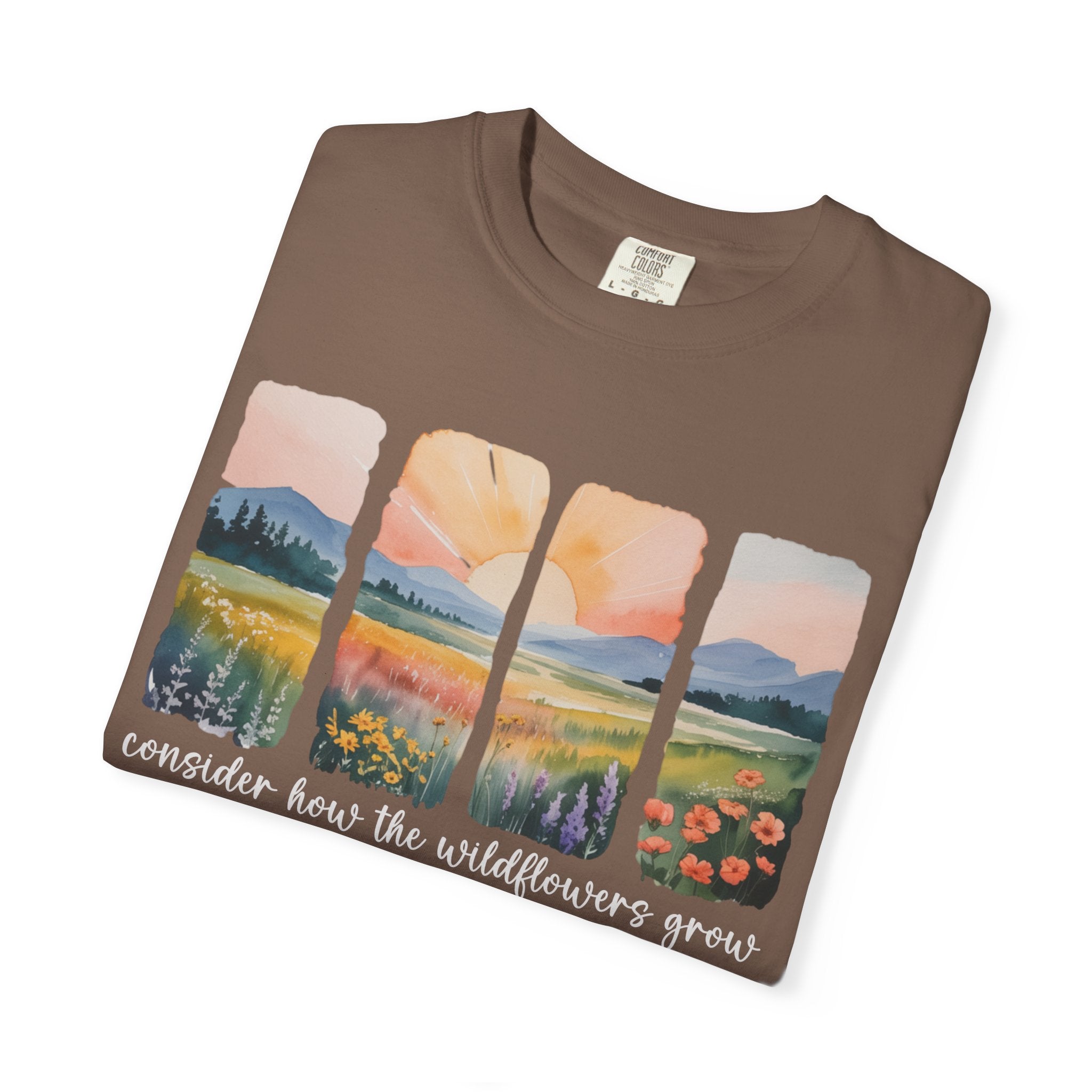 Consider the Wildflowers Watercolors T-Shirt
