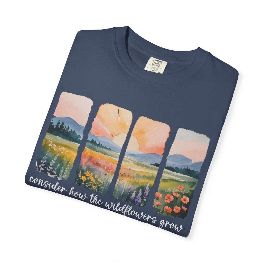 Consider the Wildflowers Watercolors T-Shirt