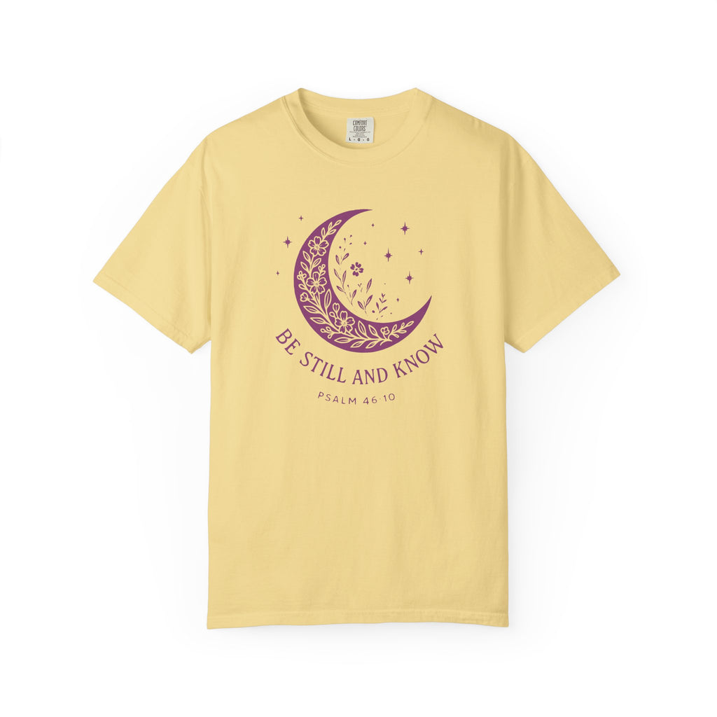 Be Still and Know Floral Moon T-Shirt