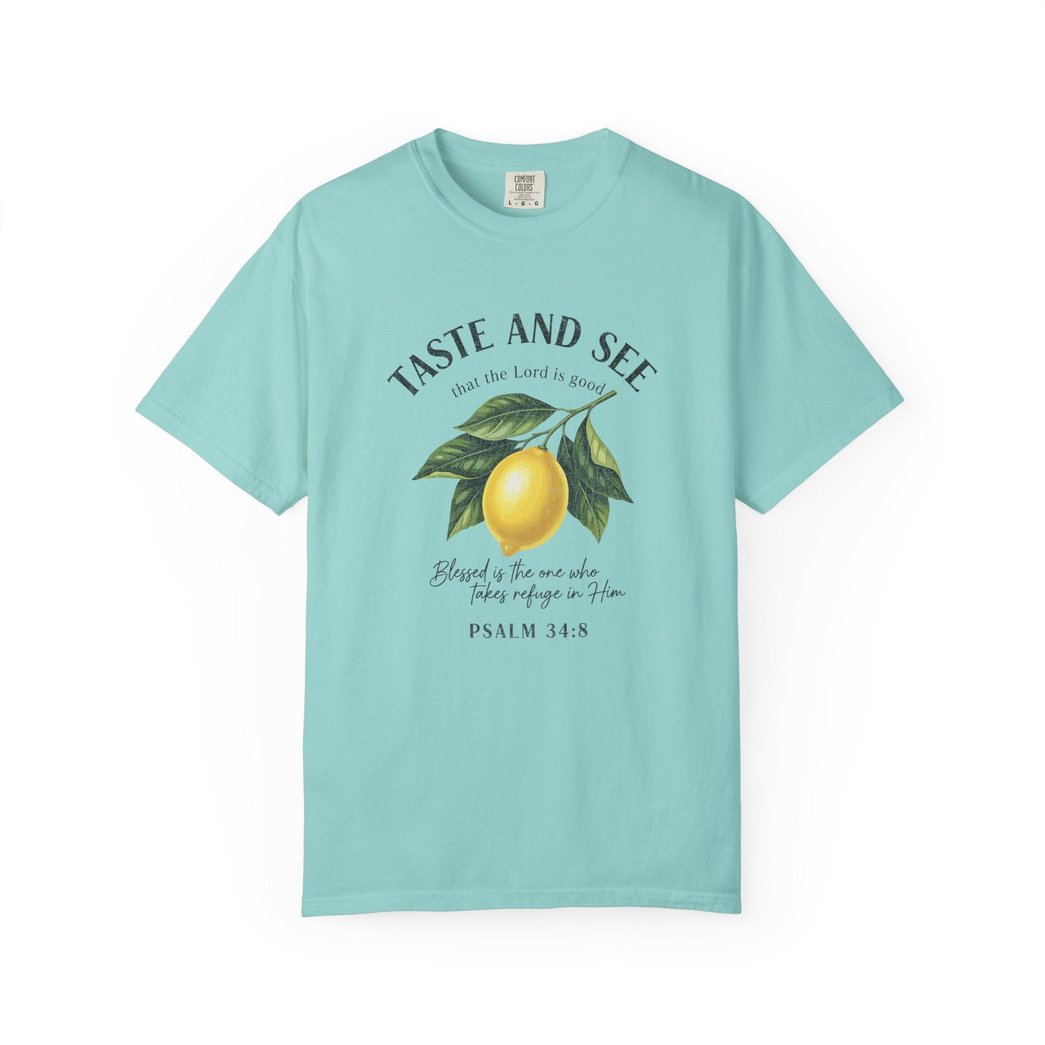 Taste and See Lemon Scripture T-Shirt