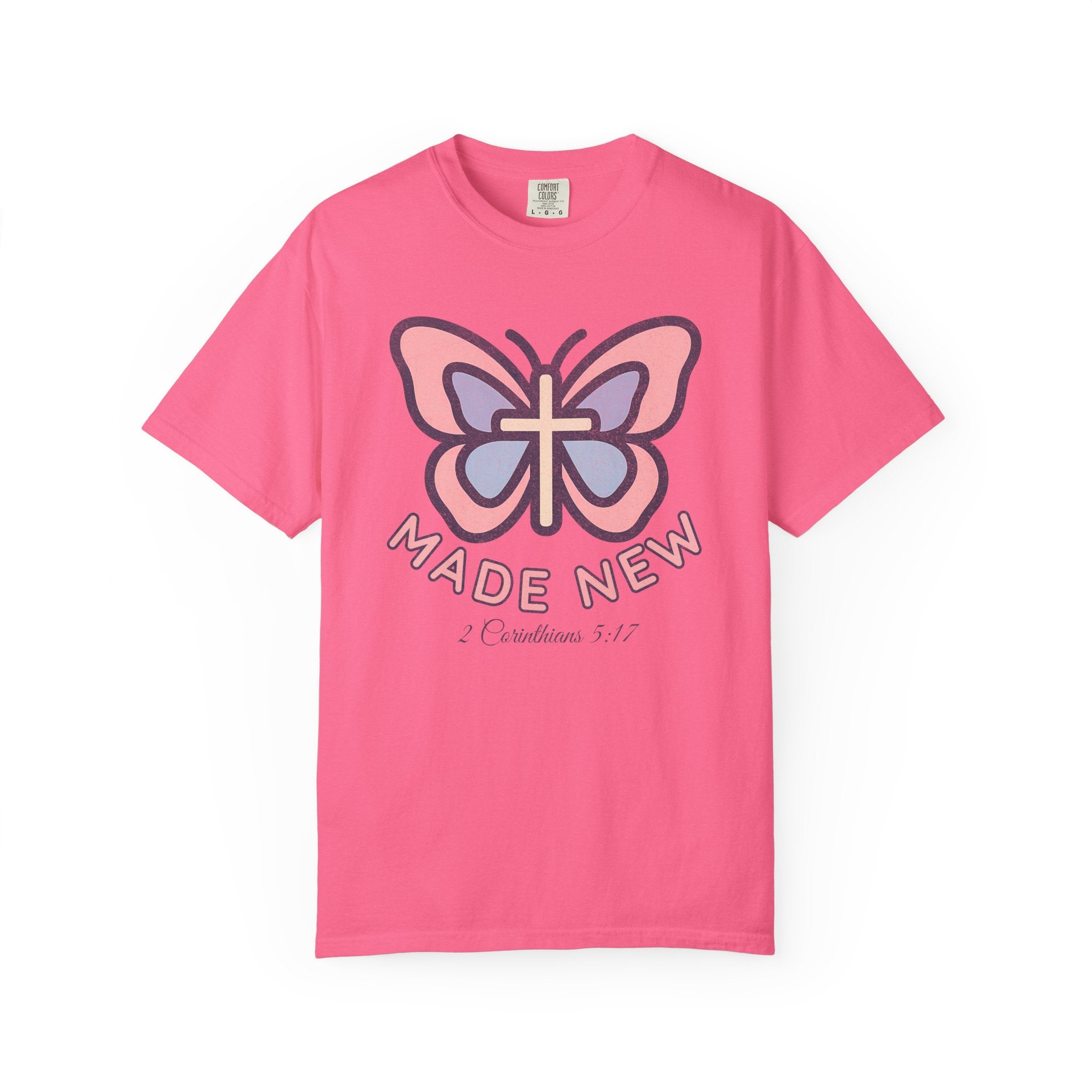 "Made New" Butterfly Christian Tee
