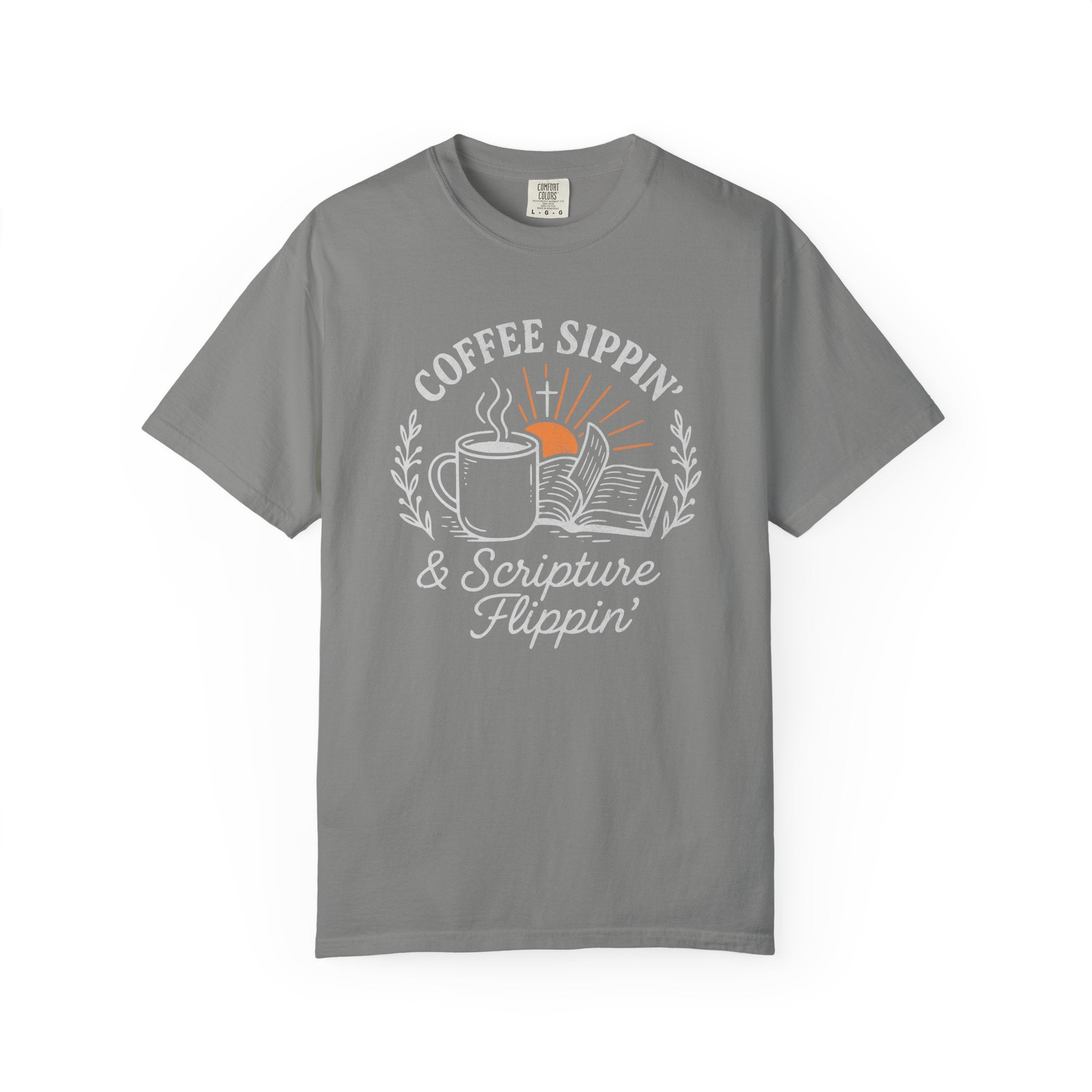 Coffee Sippin' Scripture Flippin' T-shirt