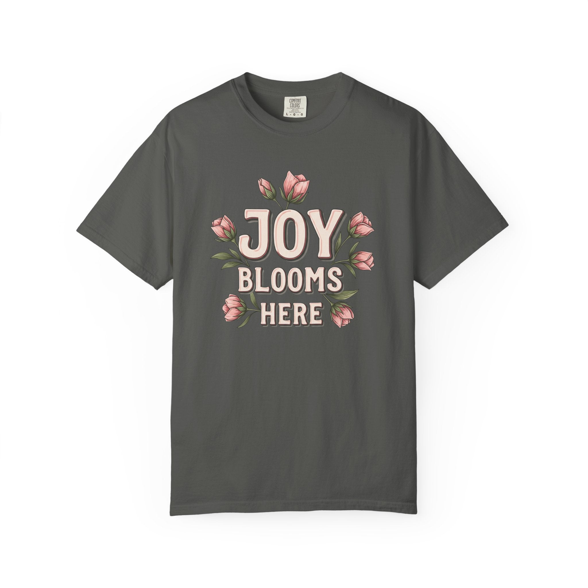 Joy Blooms Here T-shirt