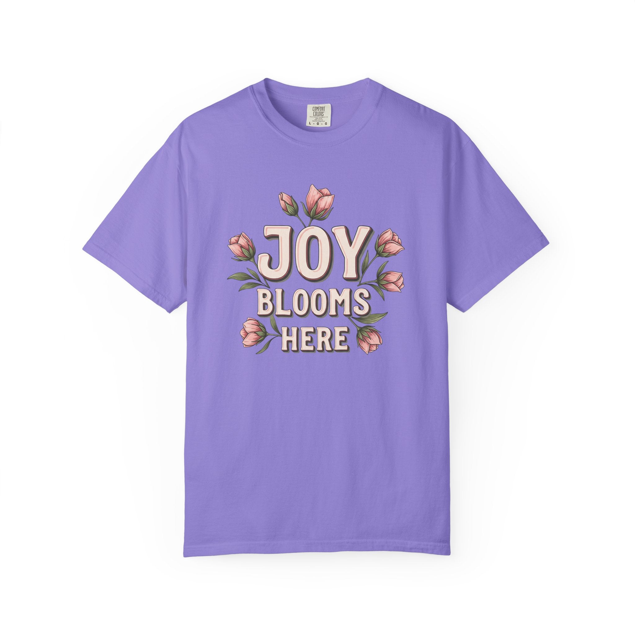 Joy Blooms Here T-shirt