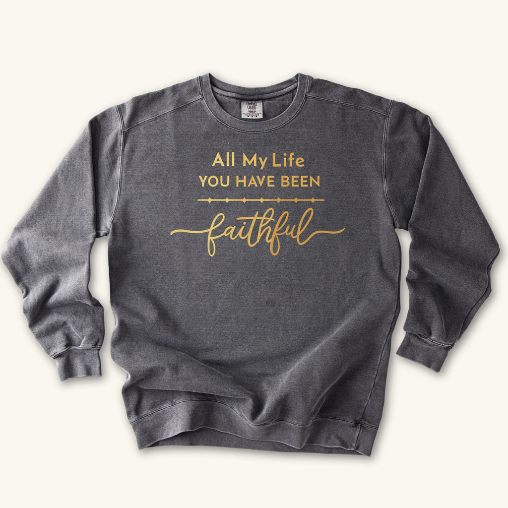 Pepper All My Life sweatshirt flat lay mockup, Christian apparel for women