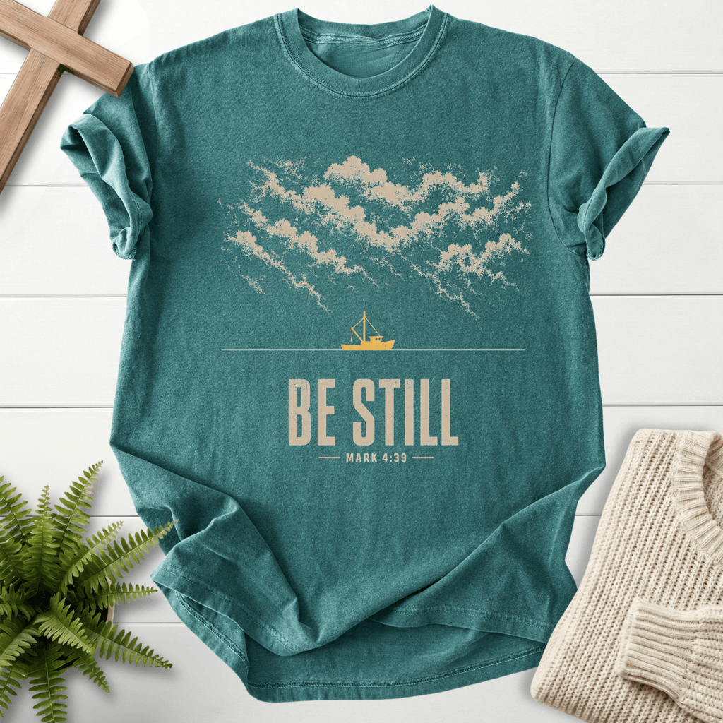 Be Still Mark 4 39 T-Shirt in Blue Spruce | She Wears Faith