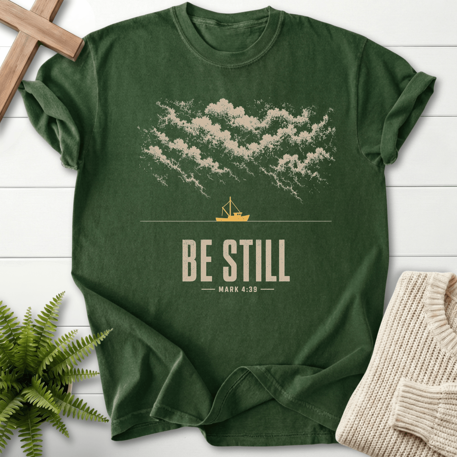Be Still Mark 4 39 T-Shirt in Hemp | She Wears Faith