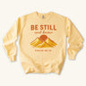 Be Still Mountain Sunrise Sweatshirt