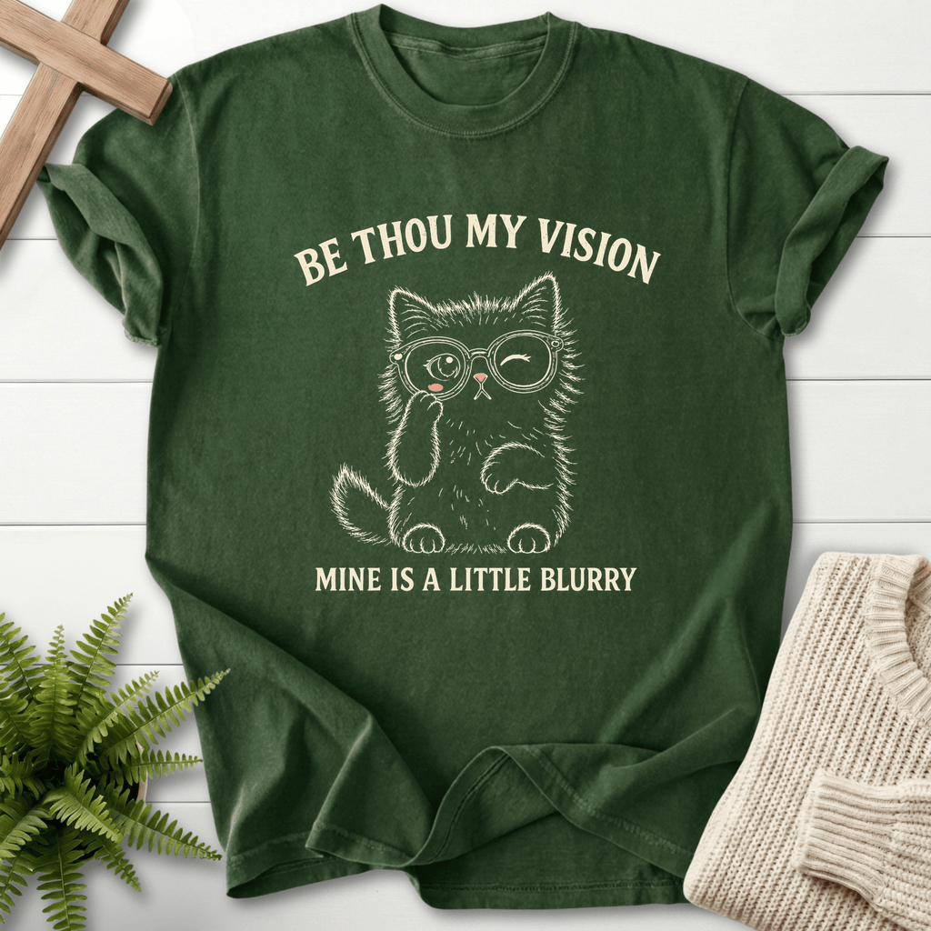 Be Thou My Vision Cat T-Shirt in Hemp | She Wears Faith