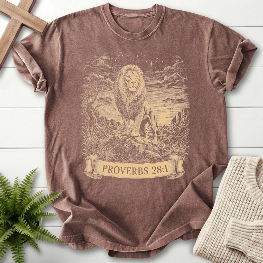 Bold As A Lion T-Shirt in Espresso | She Wears Faith