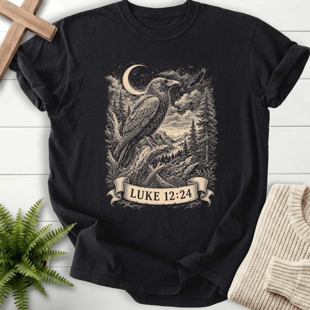 Consider the Ravens T-Shirt in Black | She Wears Faith