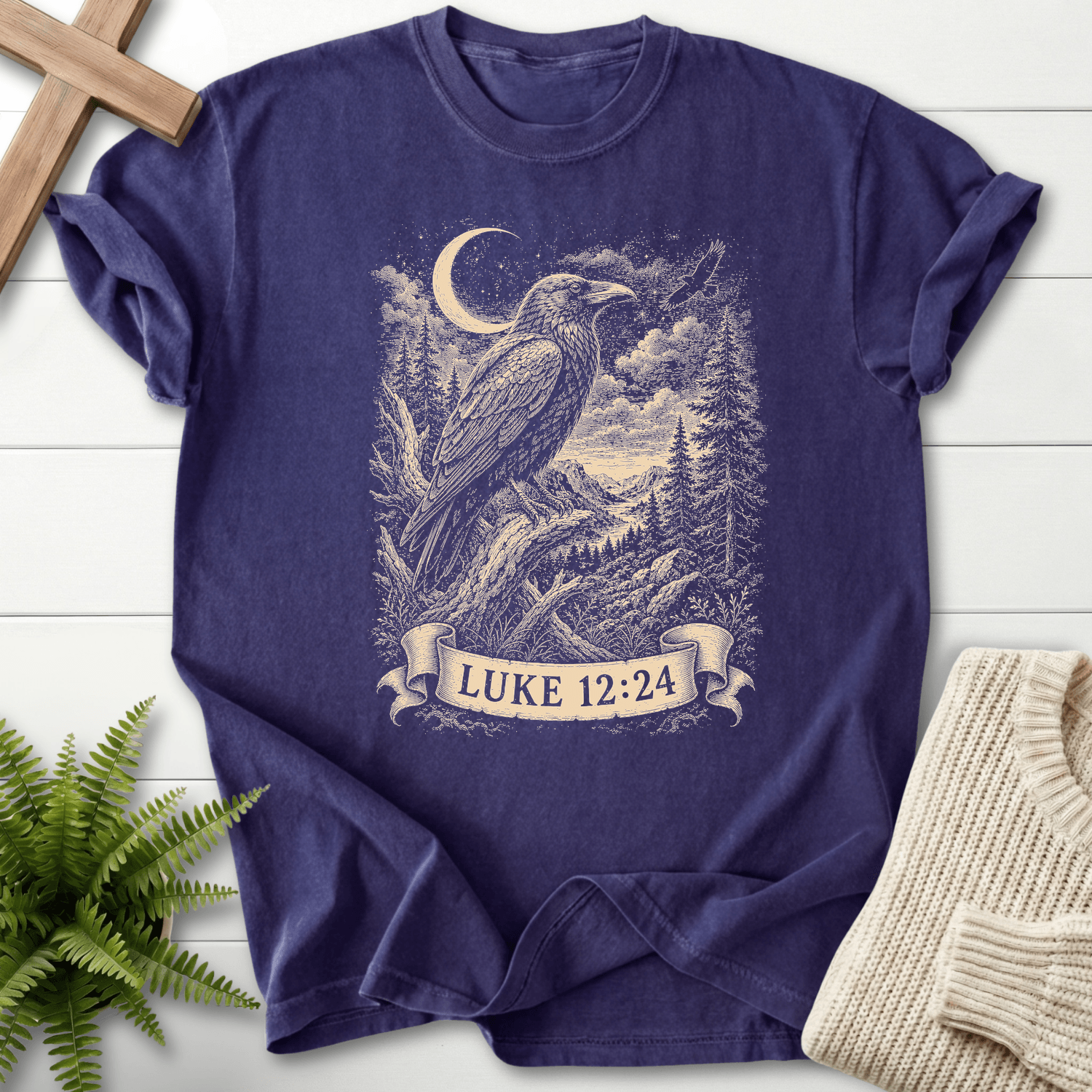 Consider the Ravens T-Shirt in Grape | She Wears Faith