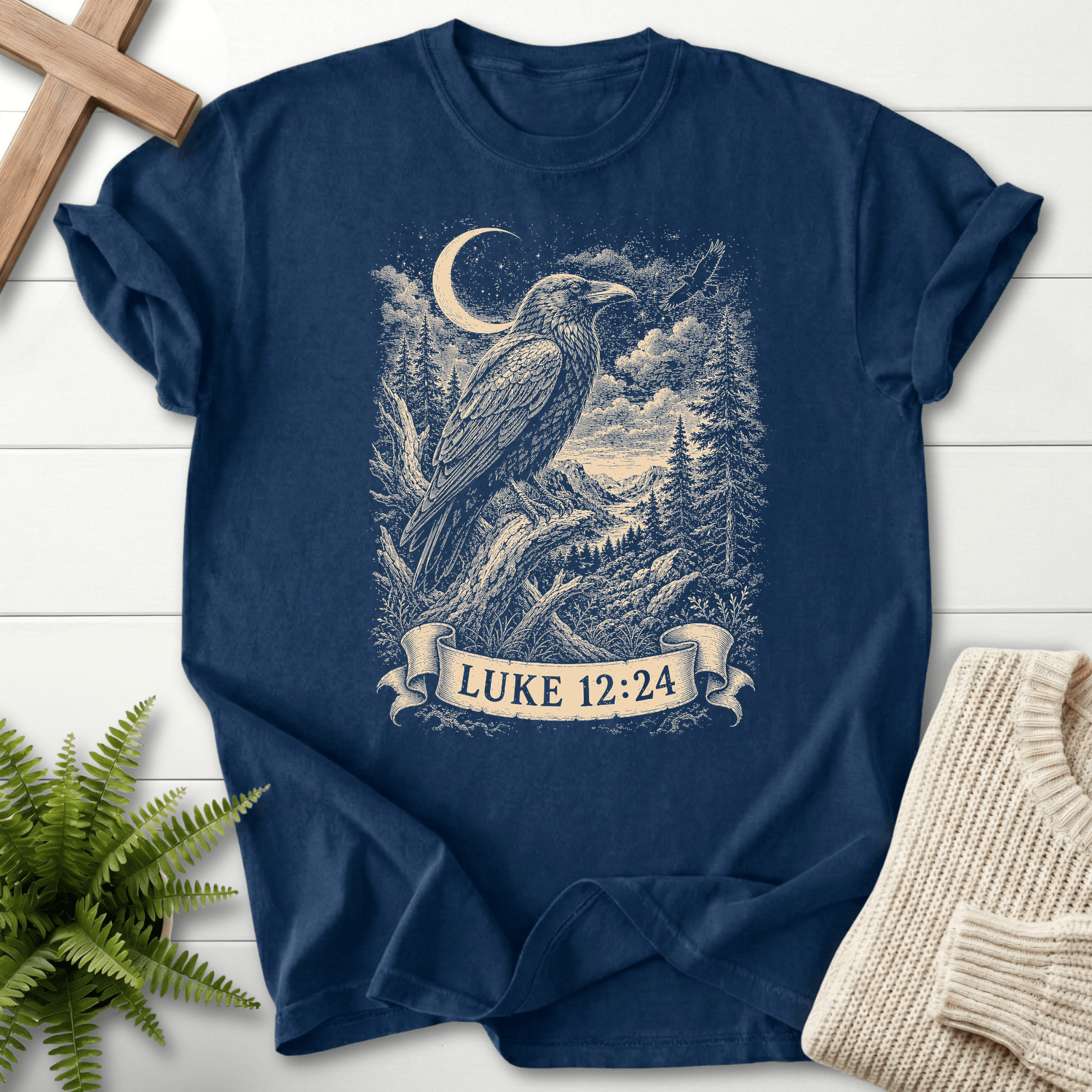 Consider the Ravens T-Shirt in Navy | She Wears Faith