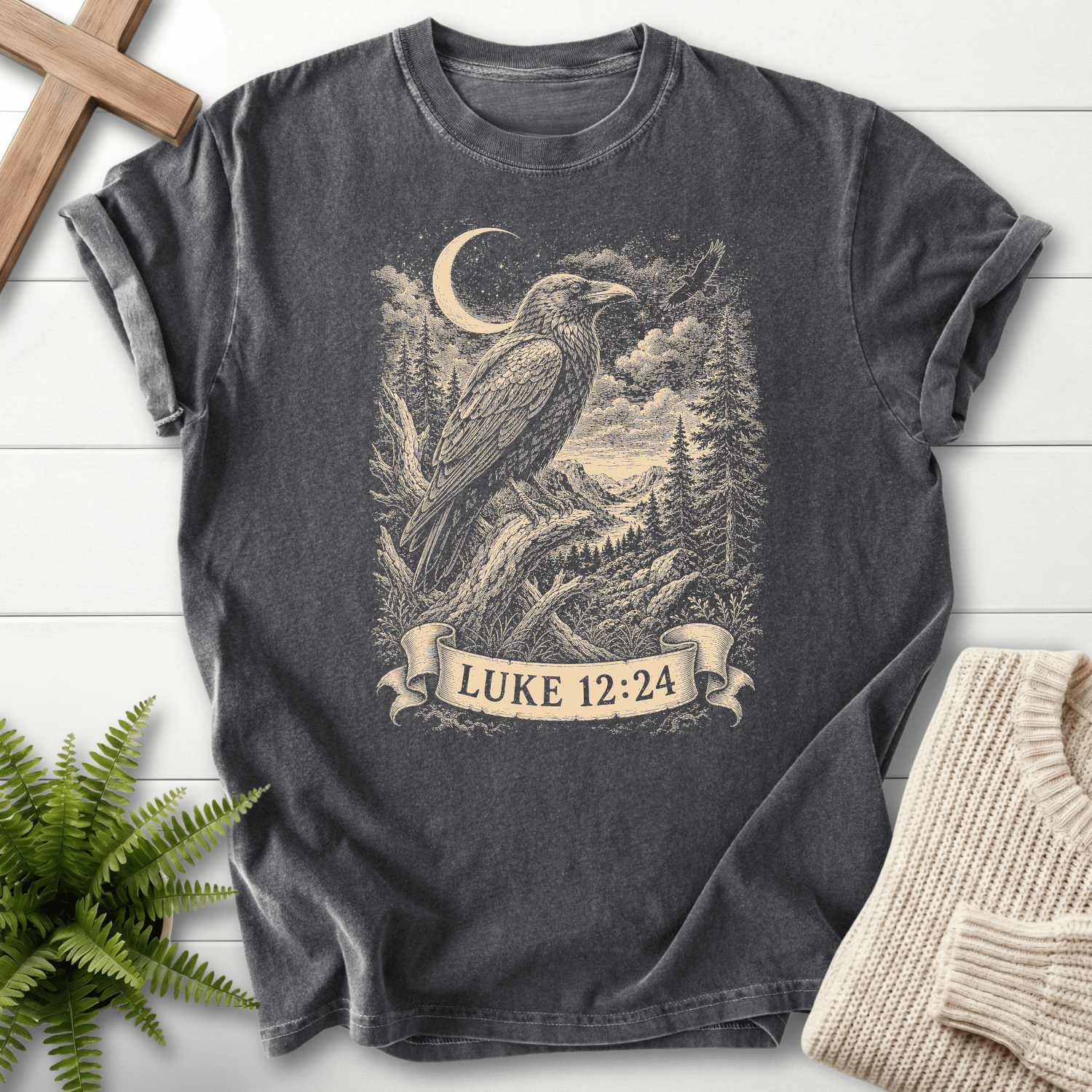 Consider the Ravens T-Shirt in Pepper | She Wears Faith