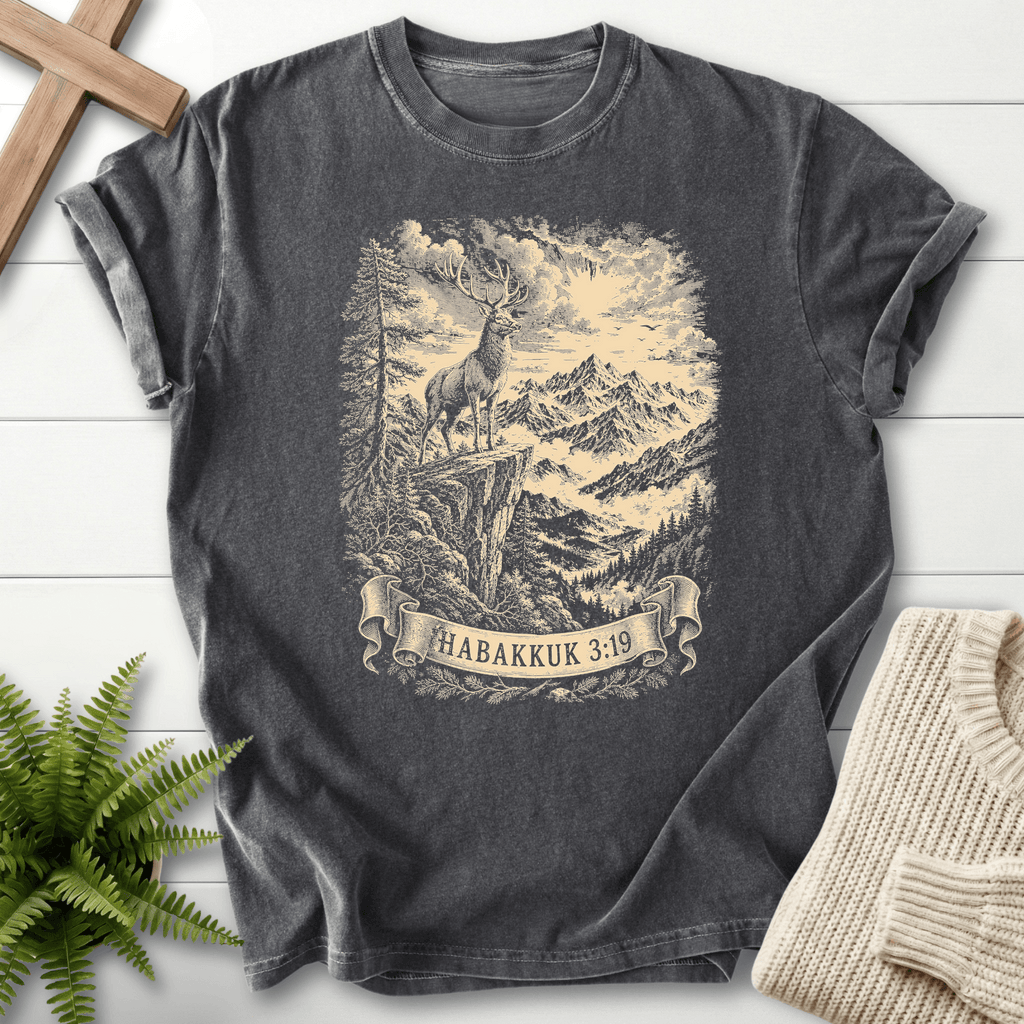 Feet of a Deer T-Shirt in Pepper | She Wears Faith
