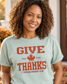 Give Thanks Knitted Design T-Shirt