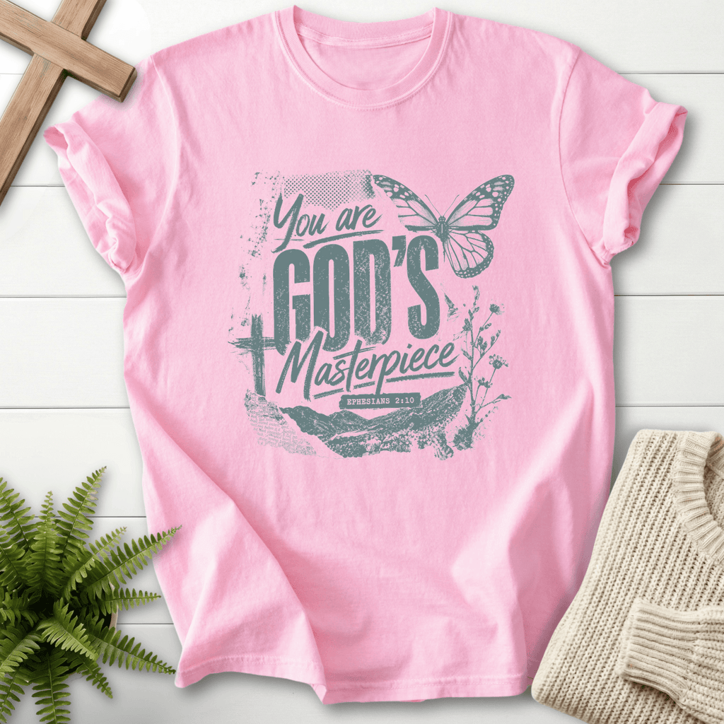 God's Masterpiece Graphic T-Shirt in Blossom | She Wears Faith