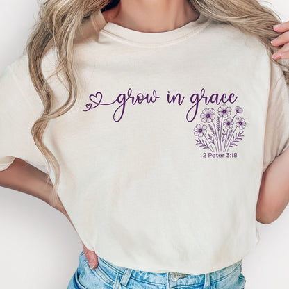Grow in grace wildflower T-Shirt