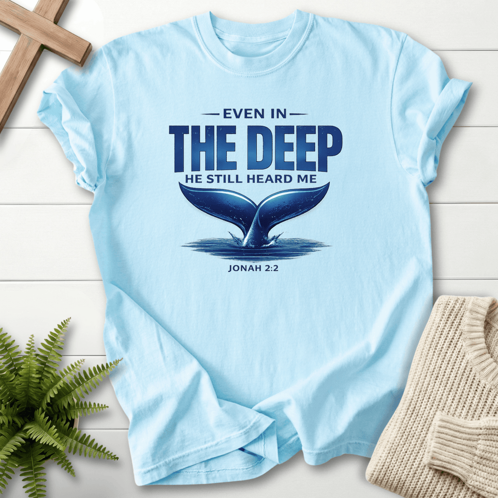 He Still Heard Me Jonah 2 T-Shirt in Chambray | She Wears Faith