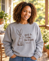 Quick to Listen Slow to Speak Rabbit James 1:19 Sweatshirt