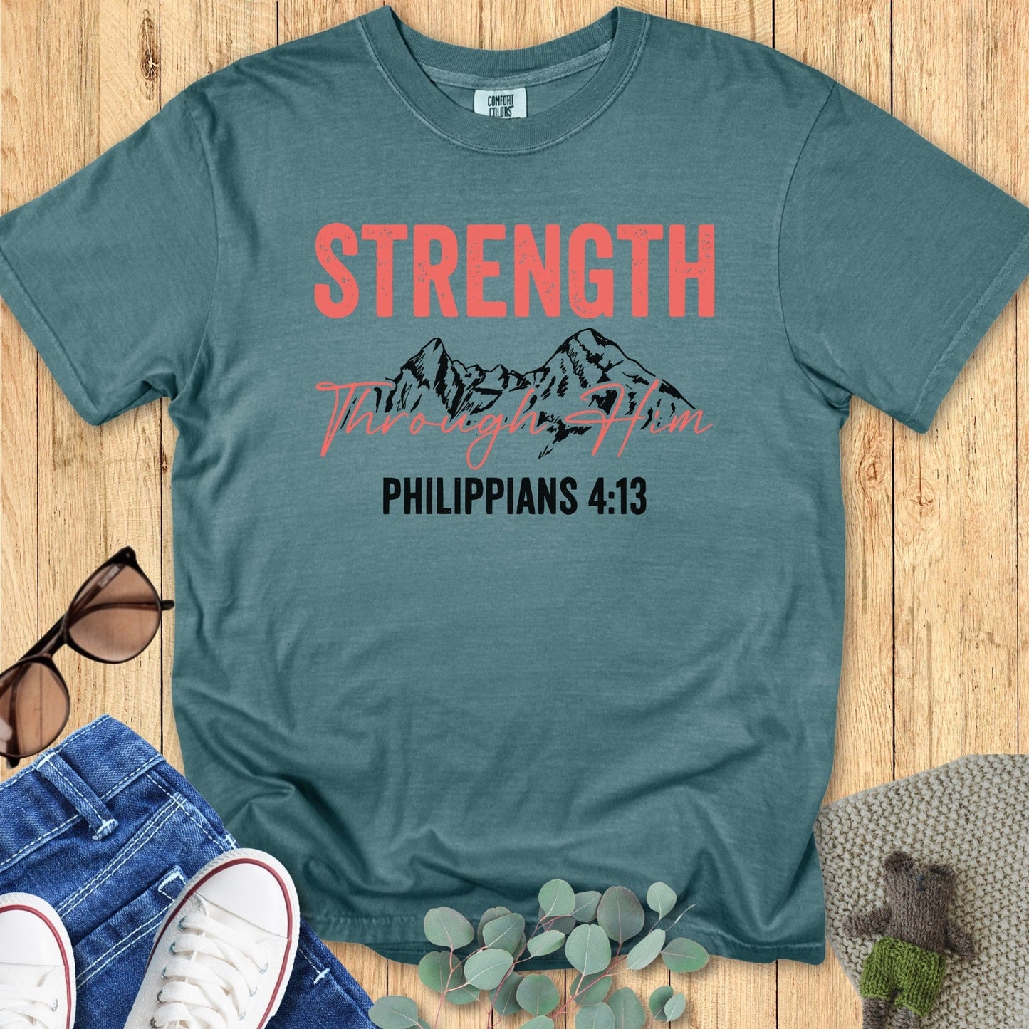 Strength Through Him T-Shirt