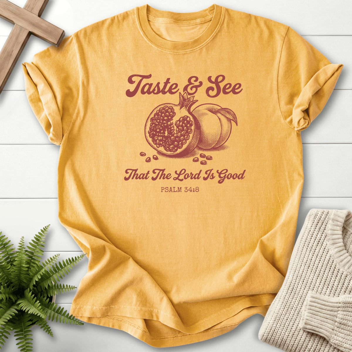 Taste and See That the Lord Is Good Shirt | Psalm 34:8 Tee | She