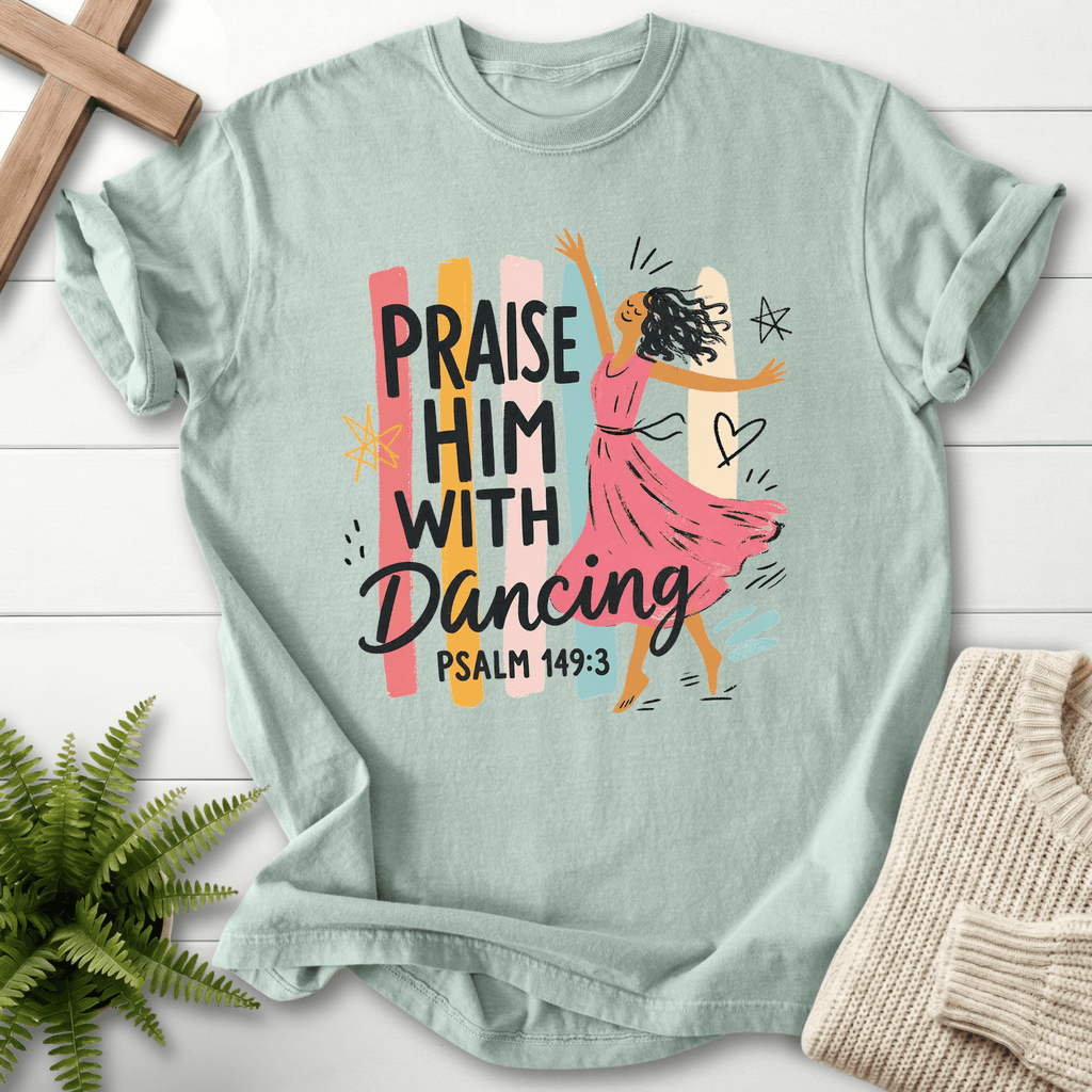 Worship Dance T-Shirt in Bay | She Wears Faith