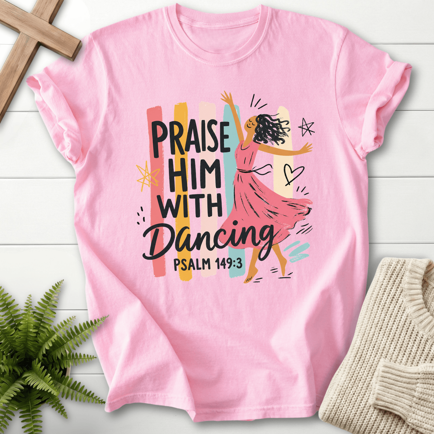 Worship Dance T-Shirt in Blossom | She Wears Faith