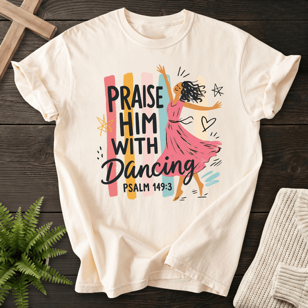 Worship Dance T-Shirt in Ivory | She Wears Faith
