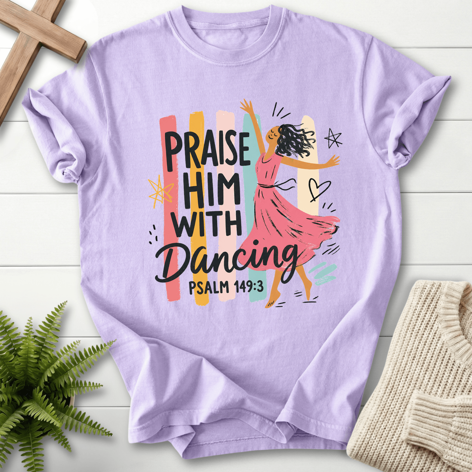 Worship Dance T-Shirt in Orchid | She Wears Faith